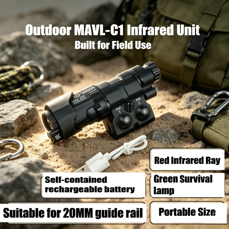 Nylon Metal Built Red Light Accessory, Adaptable 20mm 22mm Rail For Outdoor Field Interactive Activity