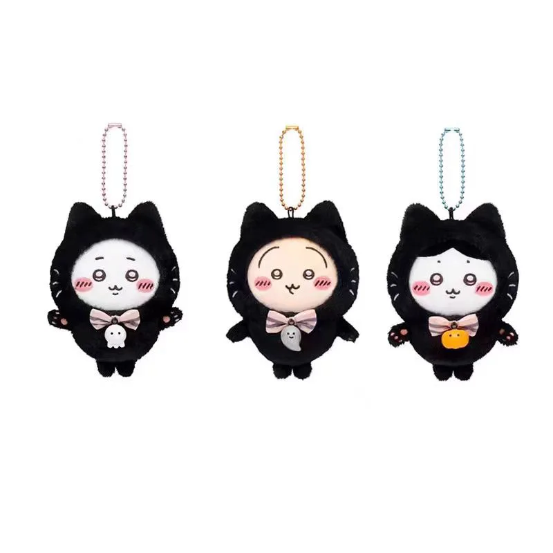 

2025 New Japanese New Style Ji Kawa Halloween Black Cat Limited Series Usaqi Small Plush Toy Keychain Couple Pendant