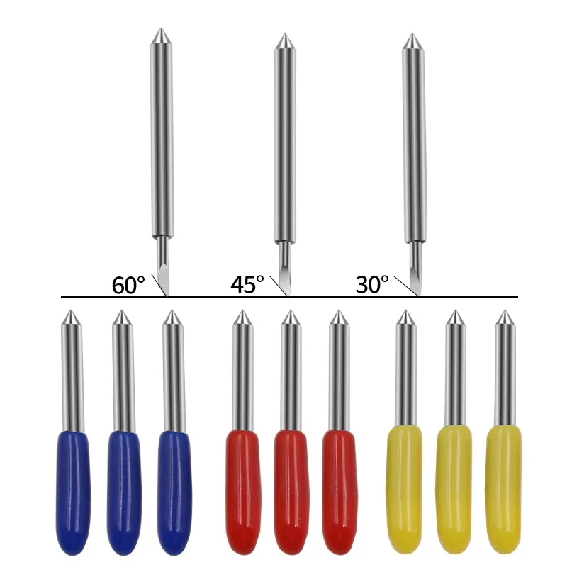 

30pcs 30 45 60 Degree Roland Cricut Cutting Plotter Vinyl Cutter Knife Blades Offset