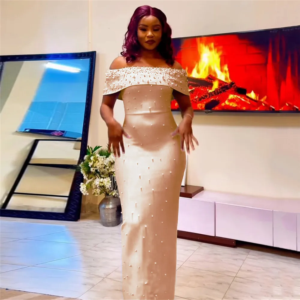 

New Ele Long Beaded One oulder Dr Casual Par Wear Wedding Performance ow off oulder Drunken Walk Leisure Dr