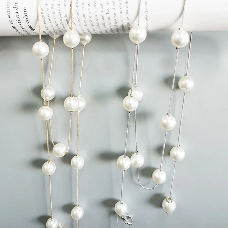 Элегантный женский ремень с жемчугом, простой регулируемый металлический тонкий ремень-цепочка для женского платья, узкий пояс, декоративные украшения