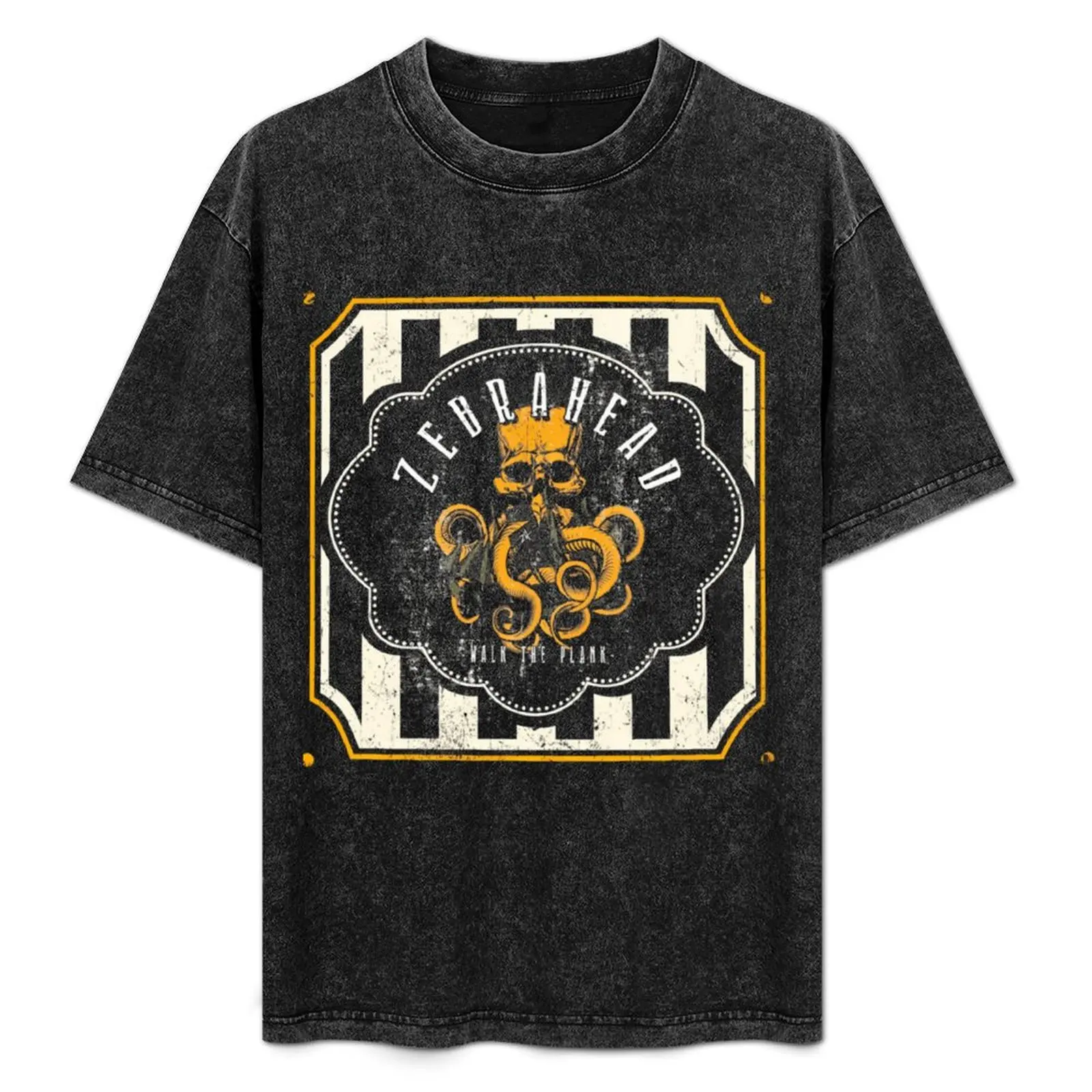 

Zebrahead Walk The Plank Octo Skull T-Shirt Sports Casual Short Sleeve Cotton Tee