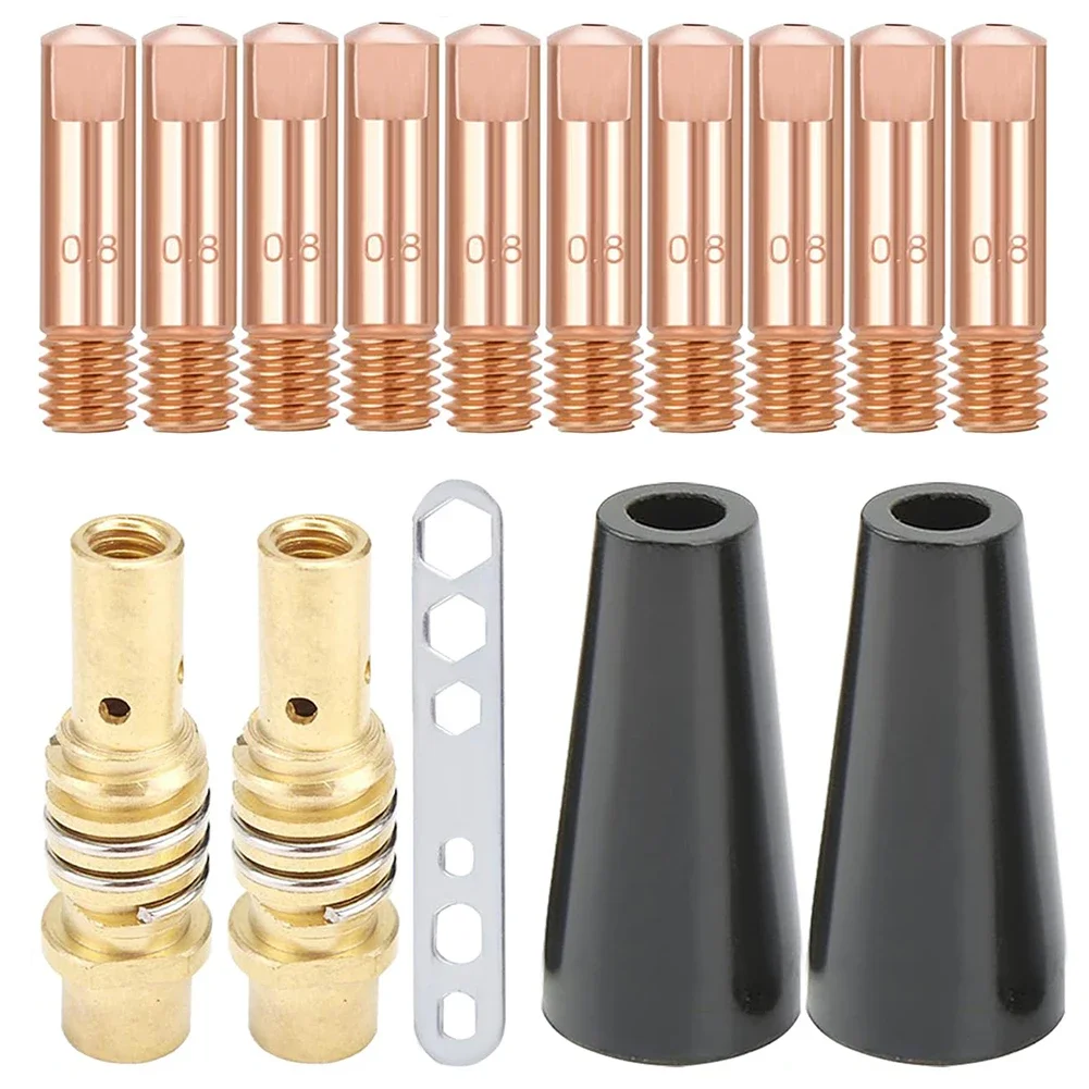 

Copper Welding Tips Flux Core Gasless Nozzle Compatible With MAG Devices Easy Installation Components For 15AK Welding Torches