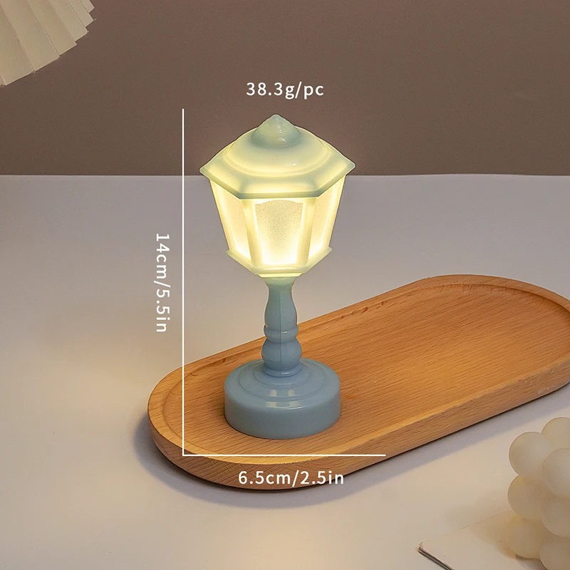1:12 Dollhouse Miniature Flower Bud Table Lamp Night Light
