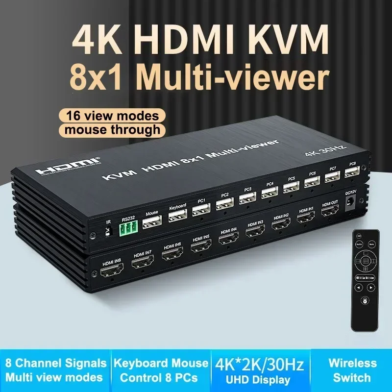 4K Hdmi Kvm Multivi… - image