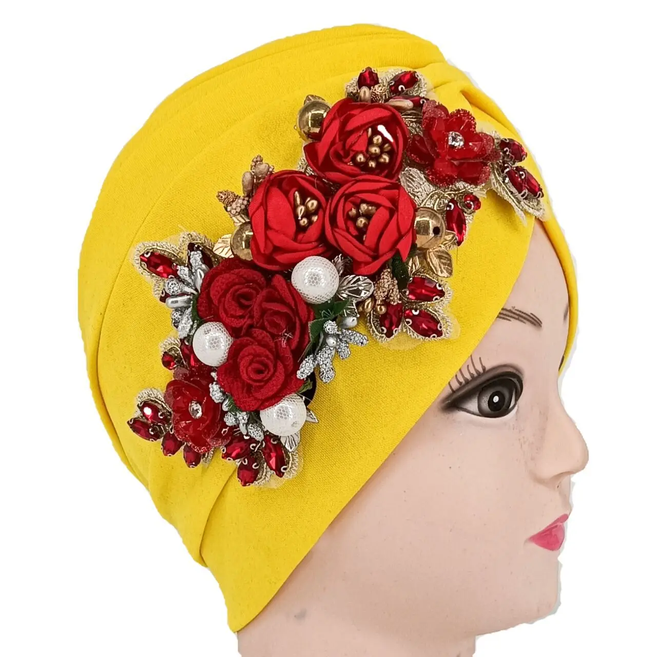 

African Headtie Summer Fashion African Women Polyester Headtie African Caps