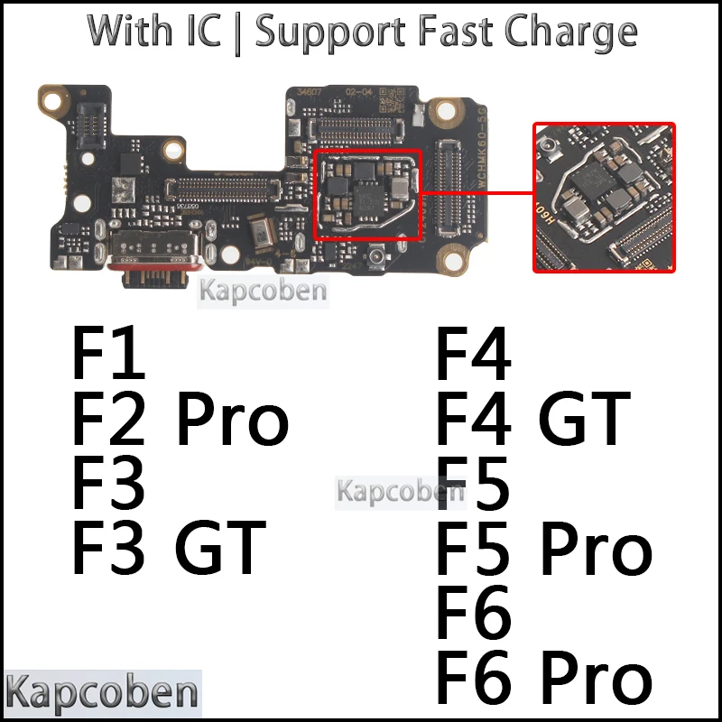 

Charger Connector for Xiaomi Poco F3 F4 F5 F6 F1 F2 Gt Pro Module Usb Dock Charging Board Flex Ports