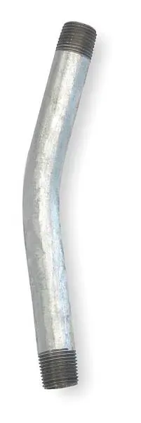 

3/4" 22.5 Degree Elbow Galvanized Steel Pipe Fitting Threaded RMC Conduit Connector