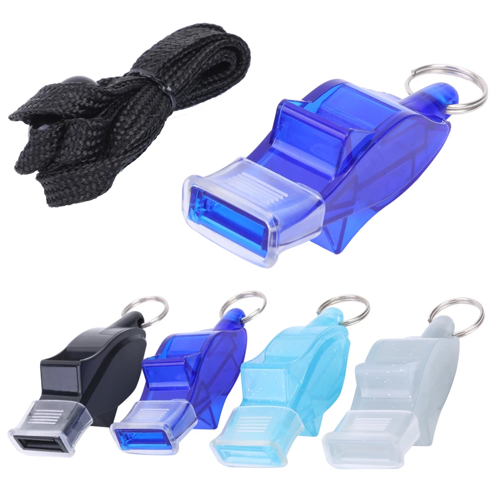 Plastic Sports Referee Whistle Soccer Basketball Outdoor Survival Tool Whistles