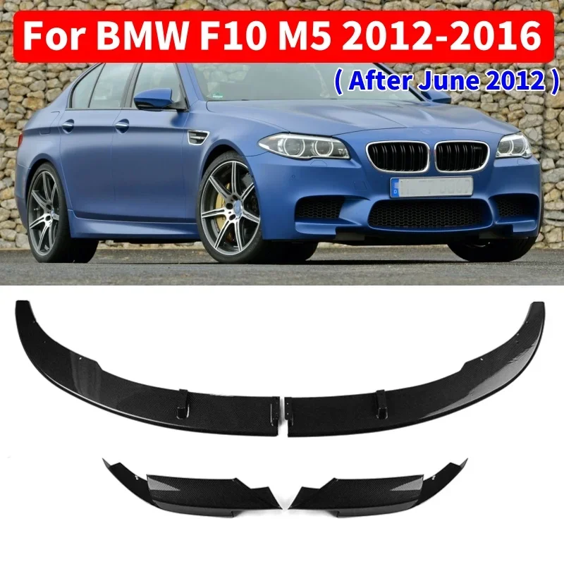 

4pcs Car Front Bumper Lip Diffuser Spoiler Kit Bumper Guard Protect Accessories For BMW F10 M5 2012-2016 ( After June 2012 )