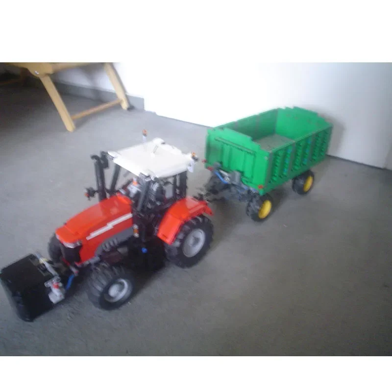 MOC-33521 nouvelle télécommande tracteur agricole assemblage épissage bâtiment nuits marijuana 1220 pièces garçons enfants construction nuits jouets