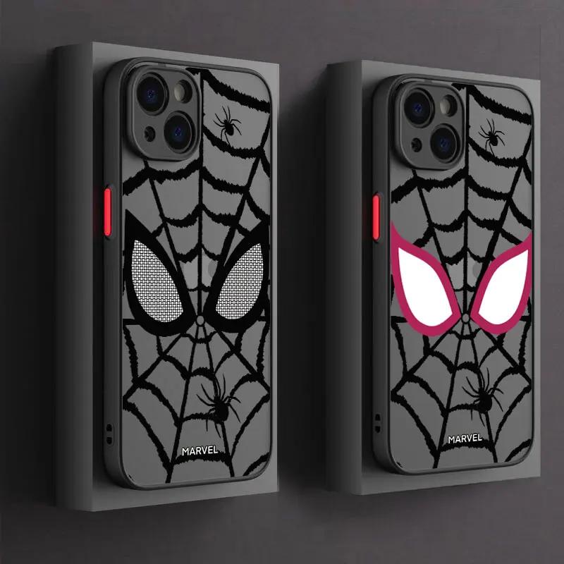Противоударный чехол для iPhone Marvel Spider-Man Eye (для моделей 17, 16, 15 Pro Max, 14, 13, 12, 11 Pro Max, 16e, 17e, Air, XS, X, 7, 8 Plus)