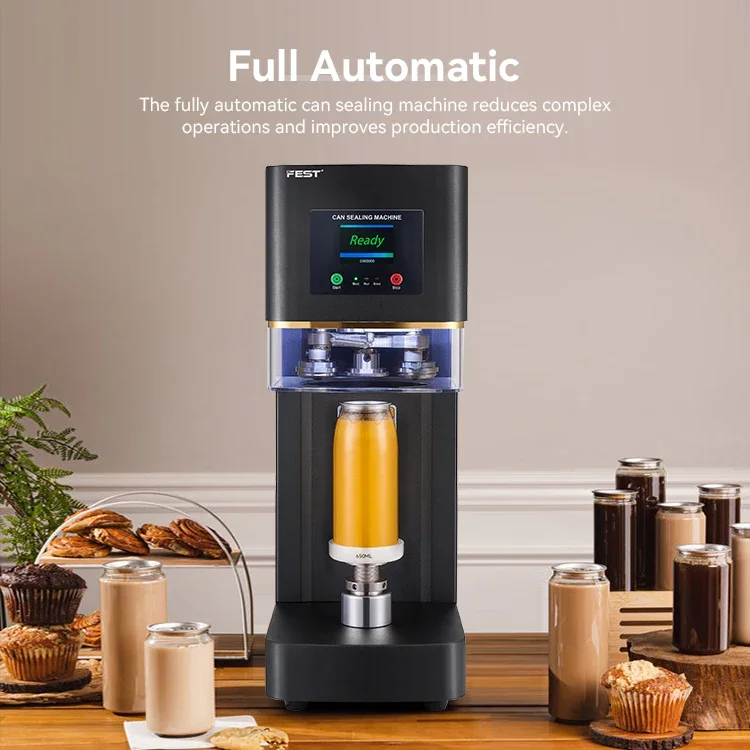 

Aluminum can sealing machine Soda beer juice can sealing machine PET bottle and can sealing machine
