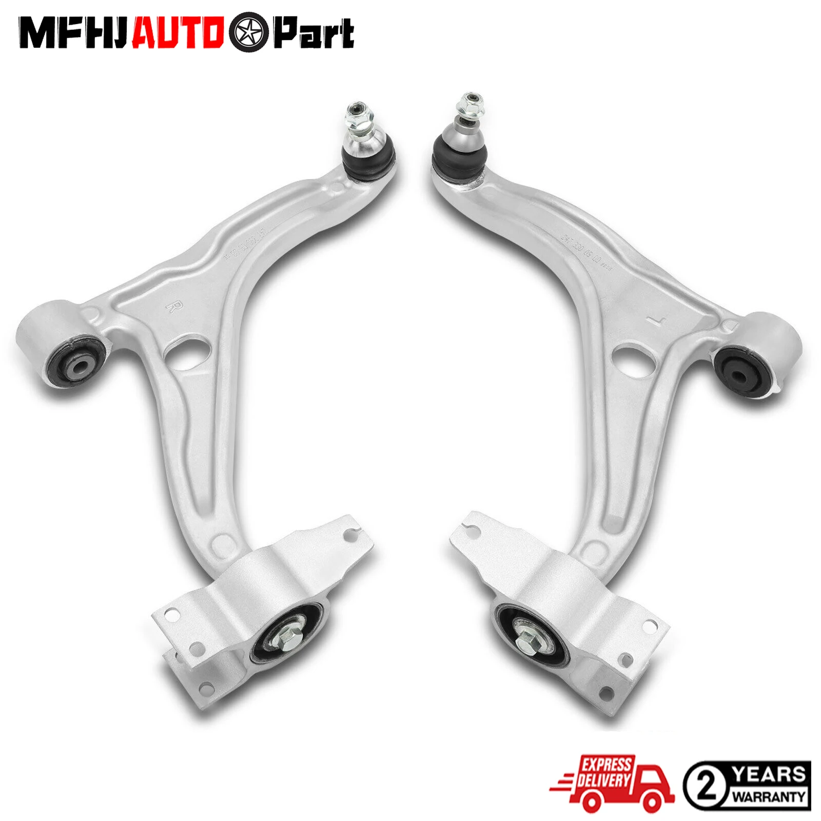 2x Control Arm w/ Ball Joint For Mercedes-Benz W177 A180 A180d A160d A 220 Front 2473300500, 2473305300, 2472207502, 2473305400