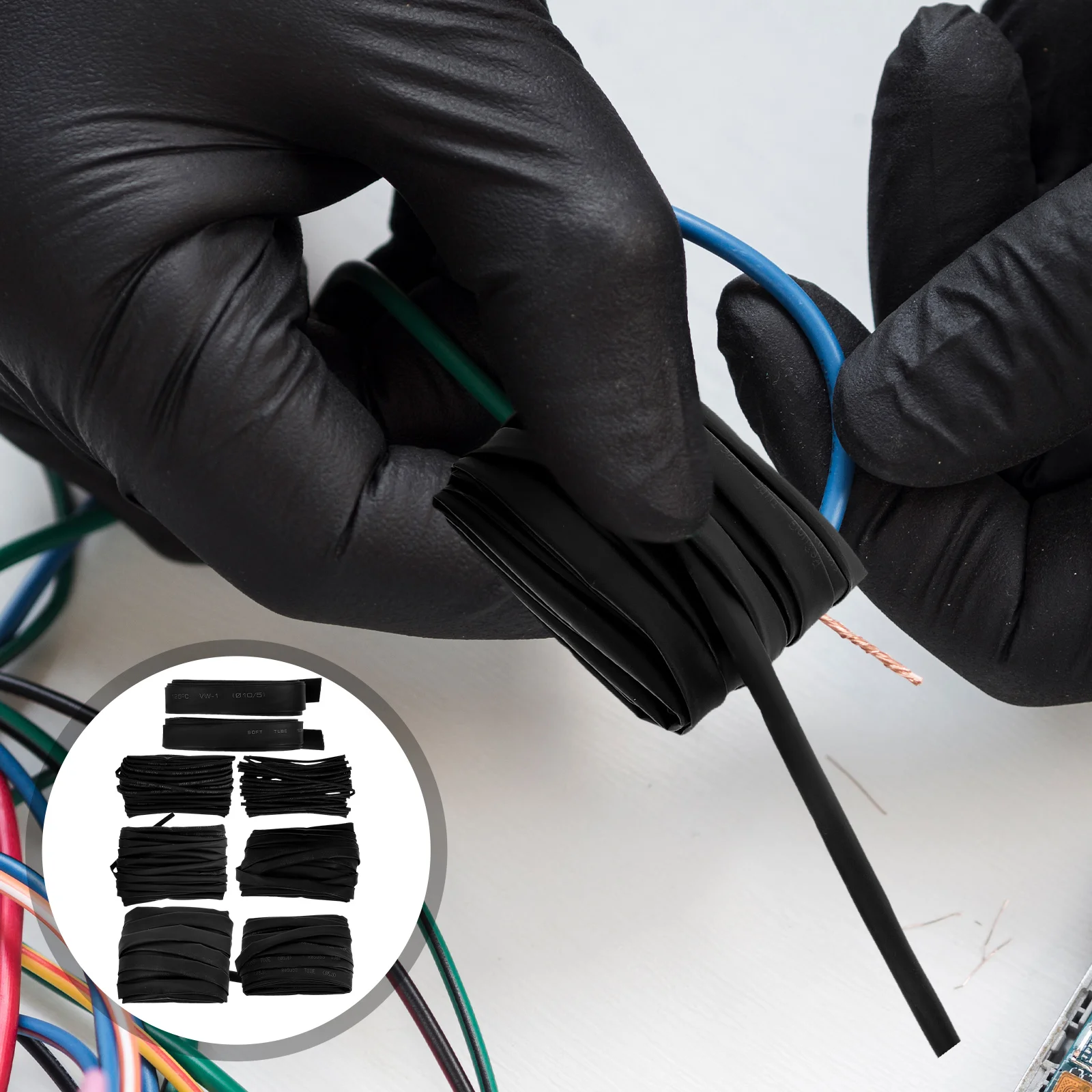 

8pcs Heat Shrink Tubing Electric Connecting Line Boat Wrap EVA Wire Sleeves Heavy Duty Insulation Cable Protector Waterproof