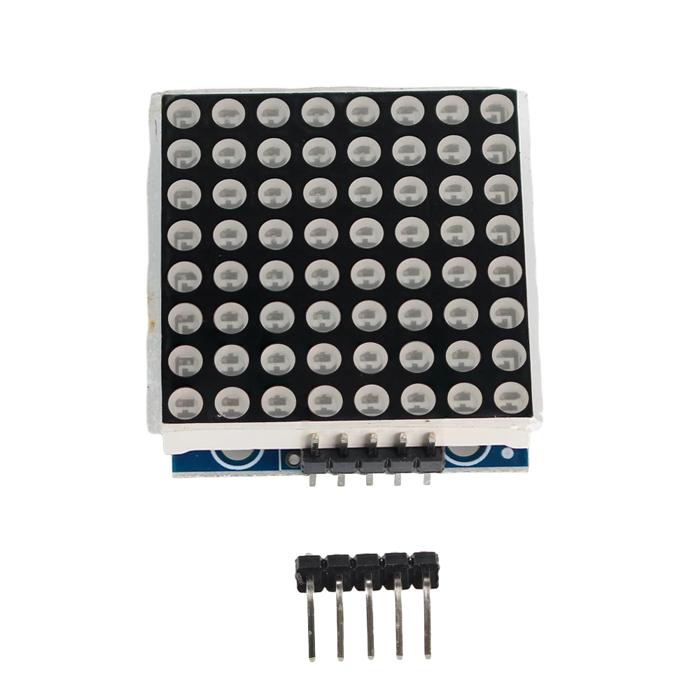 MAX7219 Moduł matrycy punktowejMicrocontroller1 Bit / 4 w 1 / Sterowanie wyświetlaczem z czerwonym/zielonym wyświetlaczem LED 5P Line dla Arduino