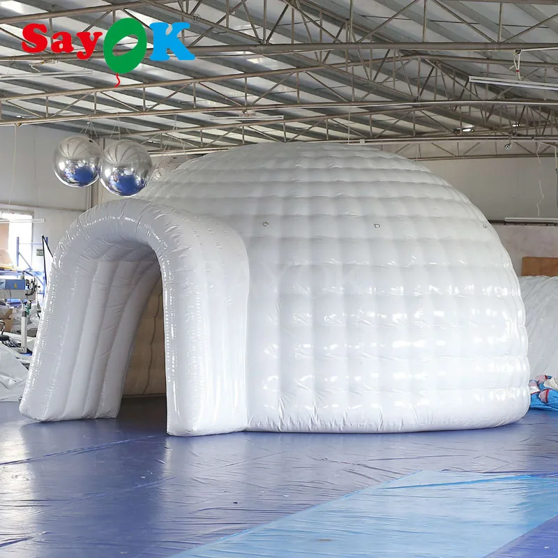 

Airtight Pvc Inflatable Igloo Dome Tent Waterproof Event Tent ( Dia) With Air Pump For Outdoor Party Wedding Exhibition