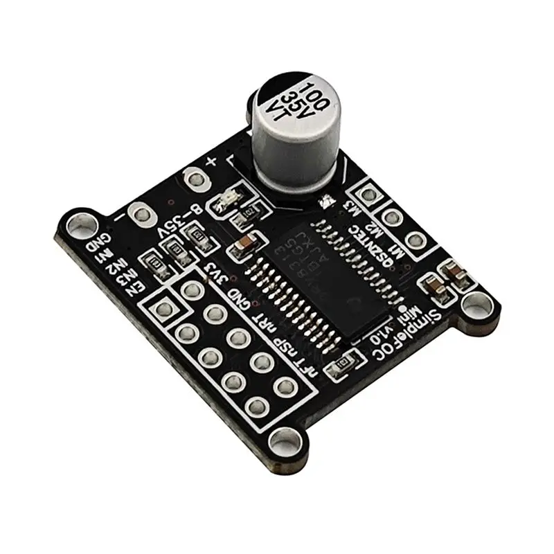 Simple FOC Mini Brushless Motor Driver Board With SVPWM Control Algorithm- 8-30V For Efficient Motor Management Via DRV8313