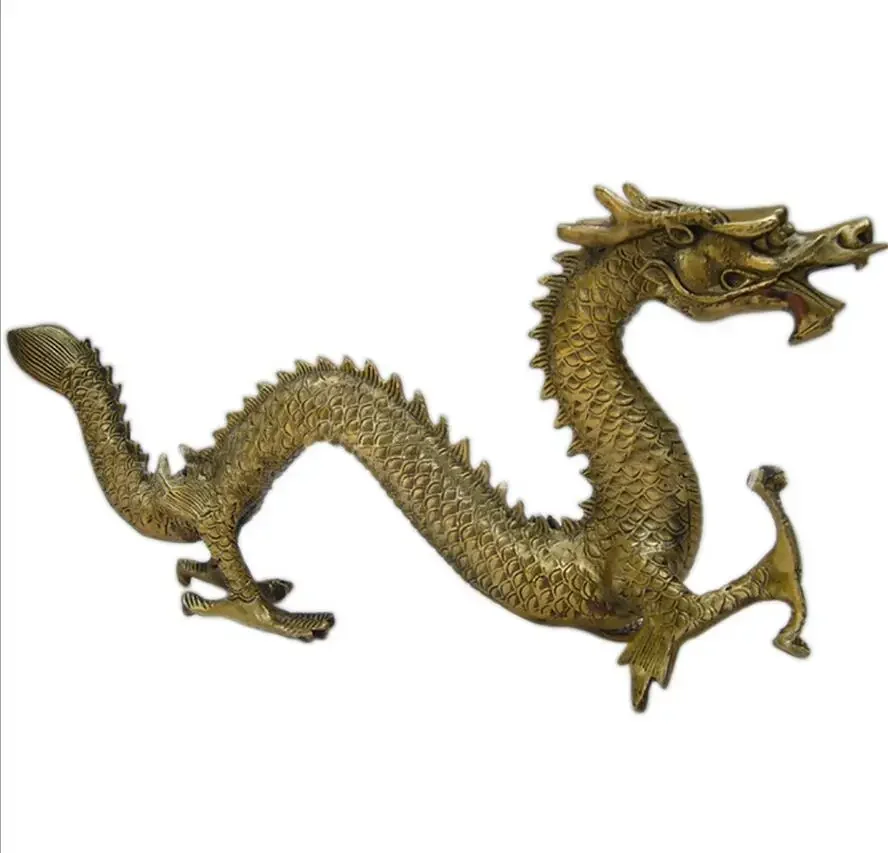 Decorative business gifts metal crafts pure copper dragon ornaments