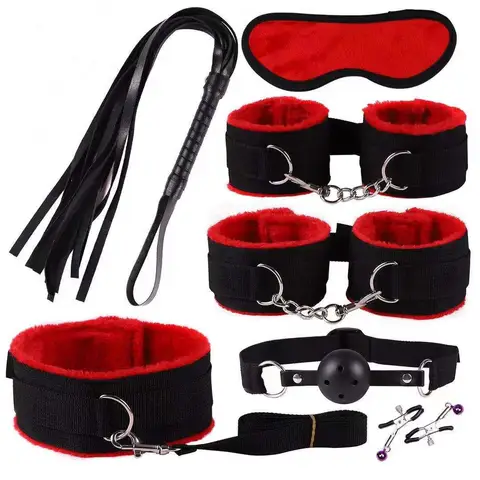 1Set 7/8 Pcs sexx toys For Women BDSM sexxual couples kit erotic accessories handcuffs session sexx game Adult sexxy Toys sexxyshop