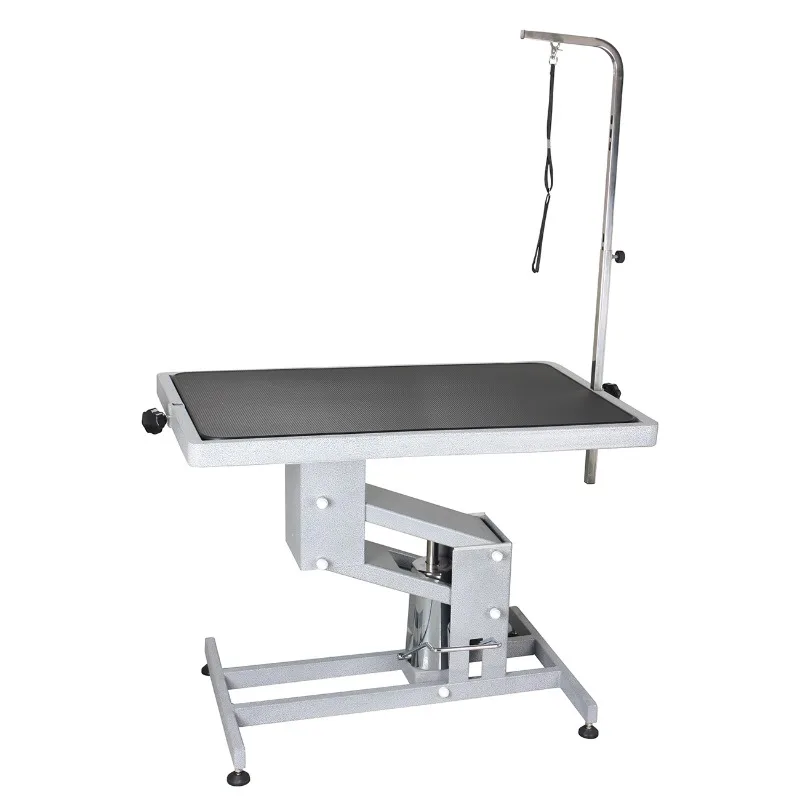 Complete Metal-edged Frame Pet Grooming Table Removable Top Easy to Clean Pet Fur Trimming Display Table