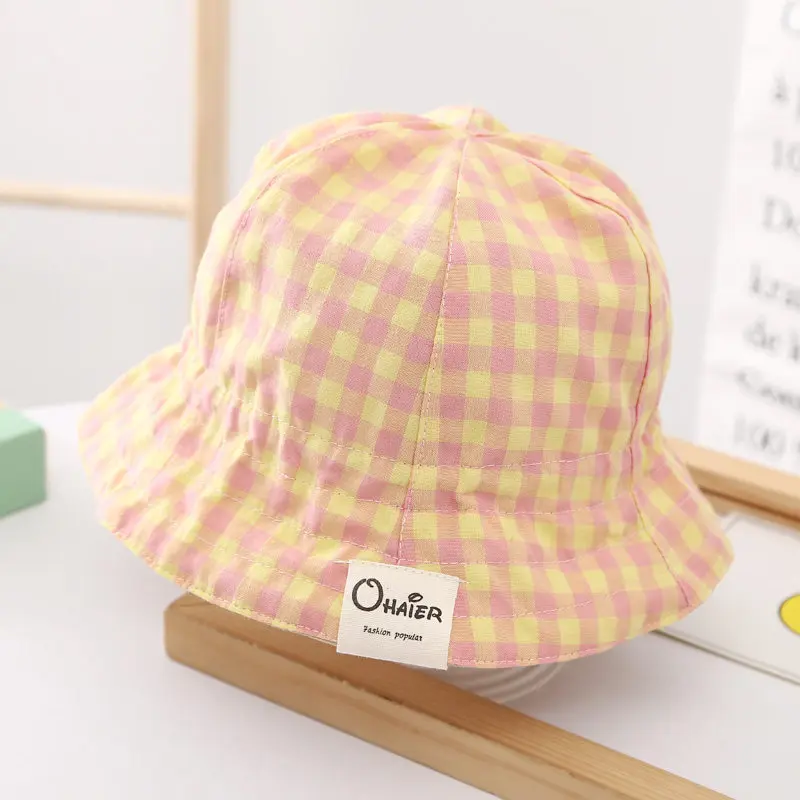 Double-sided Baby Hat Fruit Print Spring and Summer Children Girls Sun Hat Soft Stretch Outdoor Fisherman Hat Beach Basin Hat