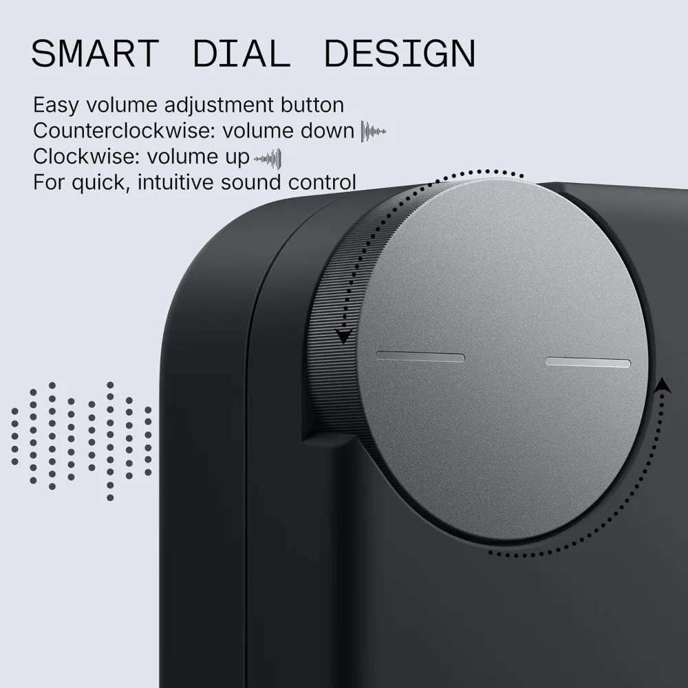 

Wireless Earbuds Pro 2 with Smart Dial 50dB Hybrid ANC Bluetooth 5.3 LDAC 11mm Bass 6 Mics 43H Fast Charging Case Dark