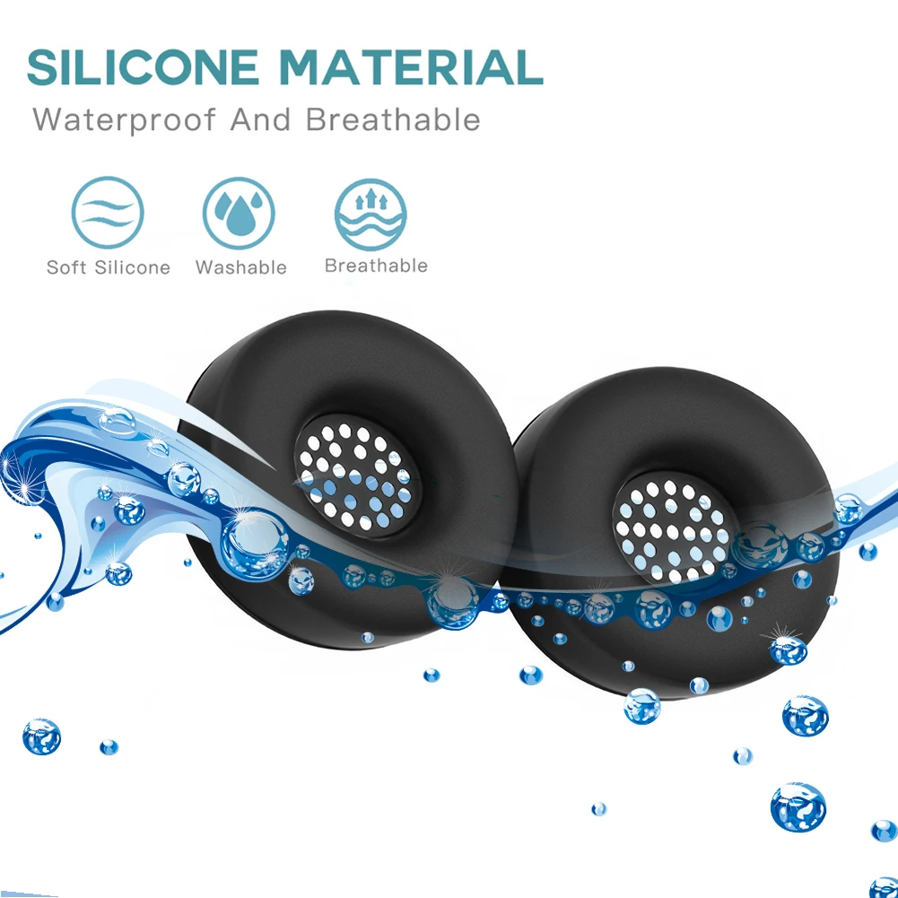 Capa de silicone à prova de suor almofadas de ouvido capa protetora anti-risco caso protetor à prova dwaterproof água capa macia pele para batidas solo 4