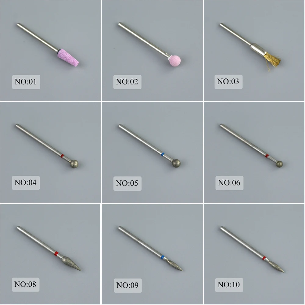 28 soorten diamanten nagelboor frees voor manicure bit braam nagelriem schoon elektrische snijder roterende bits accessoires nagelgereedschap