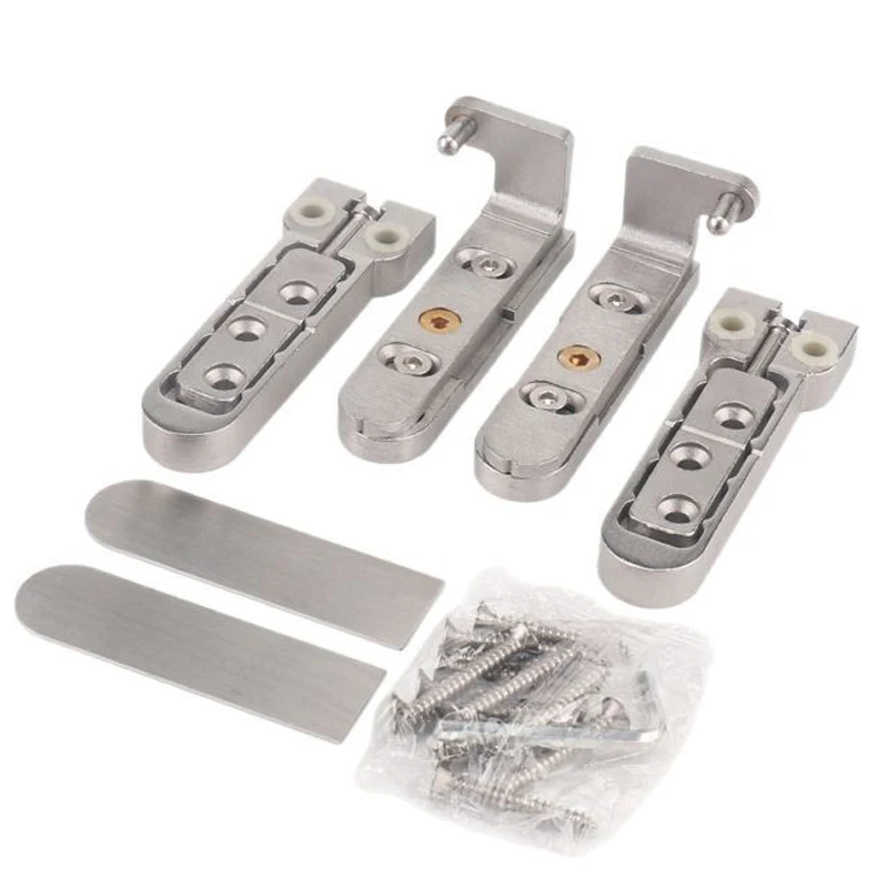 مفصلة مخفية غير مرئية من الفولاذ المقاوم للصدأ محور علوي سفلي ثلاثي الأبعاد قابل للتعديل باب عالي التحمل مفصل مخفي