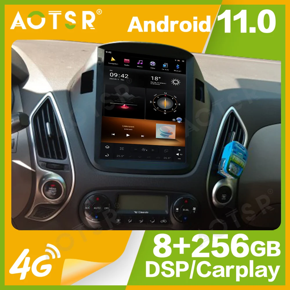 

10.4'' Qualcomm 8 core For Hyundai IX35 2009-2016 Car Radio Multimedia Player Android 11 Auto GPS Navi Wireless Carplay Head DSP