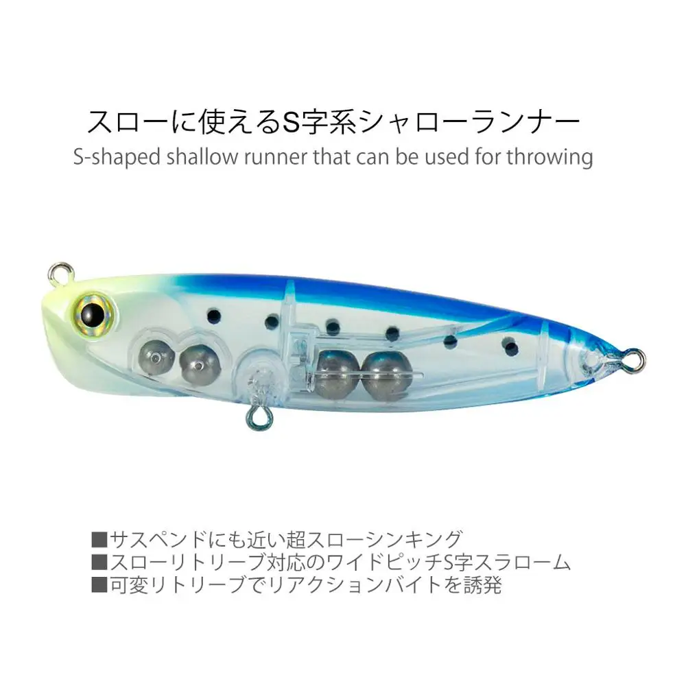 Countbass Slow Sinking Pencil 90mm 3-1/2" 18g 41/64 oz. Wobblers Dive 5-40cm Fishing Lures Ultra-Long  Somari Hardbaits