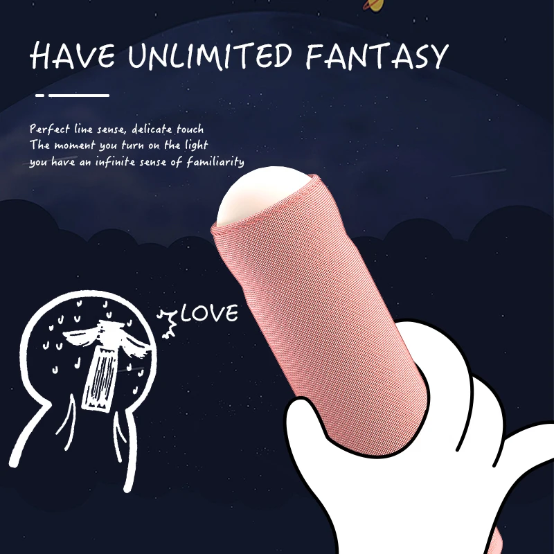 Luz noturna manual criativa, carregamento USB, luz de cabeceira para dormir, luz ambiente, presente de aniversário divertido para mesa, preto