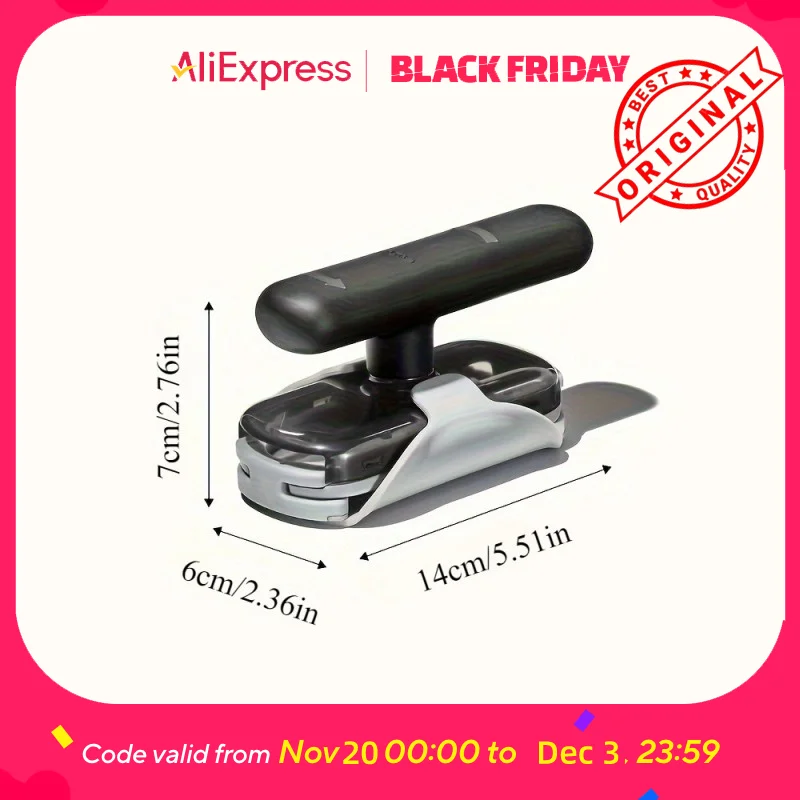 عبوة واحدة من فتاحة علب سهلة الإمساك - إعداد وعاء فائق للفتح بدون جهد لعلب الفلفل الحار والفول