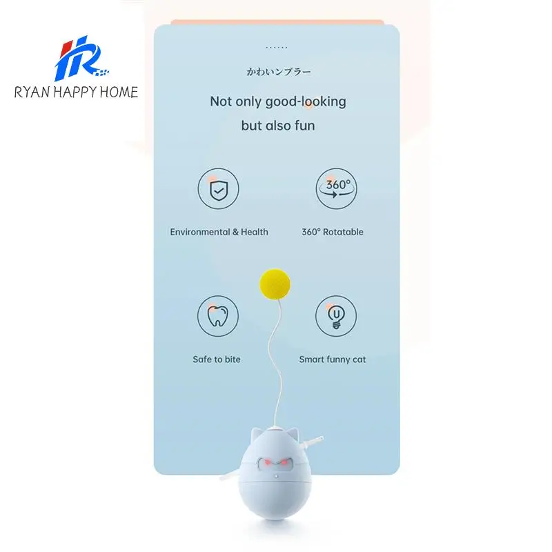 

Funny Cat Toy Tumbler Toys Interactive Cat Teaser Toy Pet Toys With Rotating And Stumble Smart Companion Toy For Cats