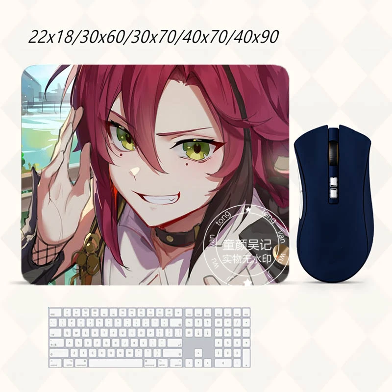 

Genshin Impact Shikanoin Heizou Mouse Pad XXL Anime Antislip PC Laptop Gamer Otaku Desk Pad Mat Gaming Accessories Mousepad