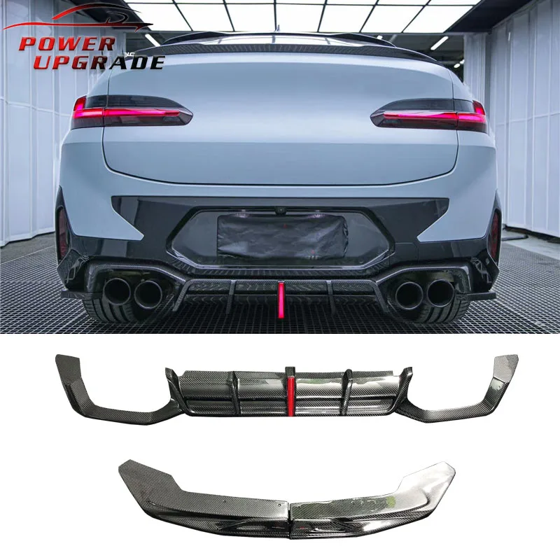 AE Style Rear Diffuser Rear Bumper Carbon Fiber Car Body Kit For BMWs X3M F97 X4M F98 lci 2022 Bodykit