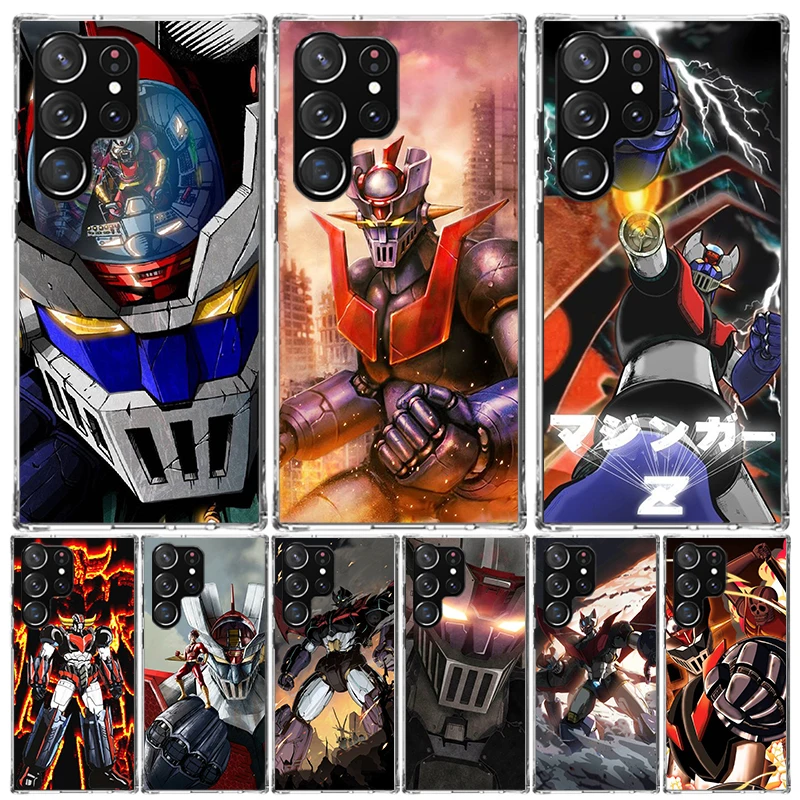 Funda de teléfono Manga Mazinger Z Anime para Samsung Galaxy S24 S25 Ultra S23 Plus S22 + S21 S20 FE S10 S25 Edge Trend Fundas Gal