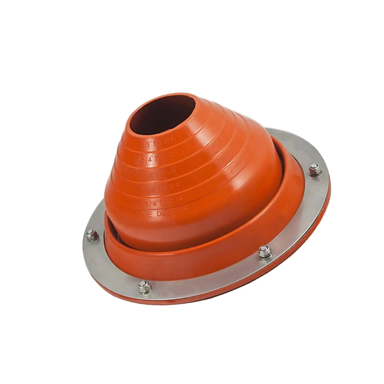 Silicone Roof Pipe Flashing Wood Burner Flue Pipe Fitting Round Base for Outdoor Camping