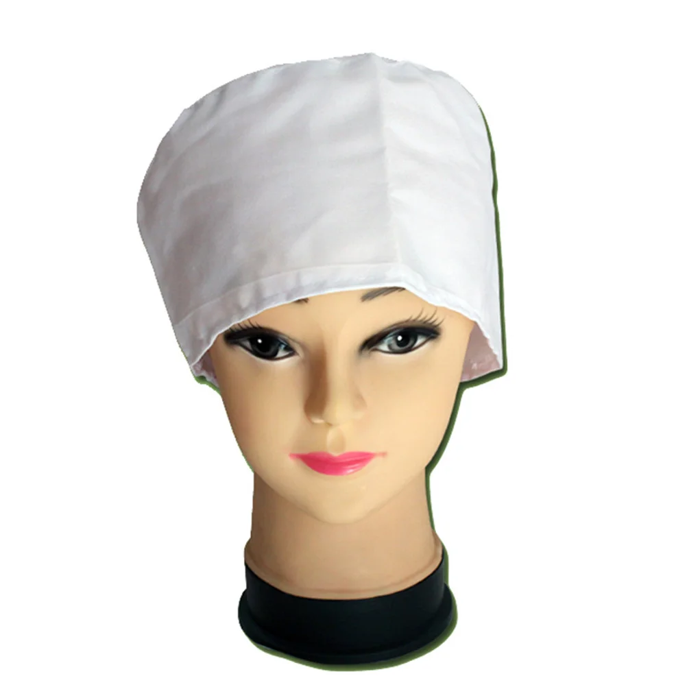 Gorro de algodón para enfermera Dorctor, 2 uds., taller, trabajo práctico para uso diario (blanco, tamaño medio), gorro de enfermera Dorctor