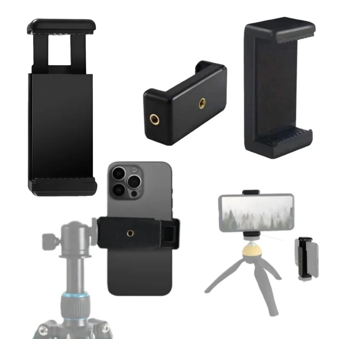 For Tripod Mobile Smart Phone Universal Accessories Stand Mount Tripod Stand Phone Clip 1/4 Inch Screw Hole Holder