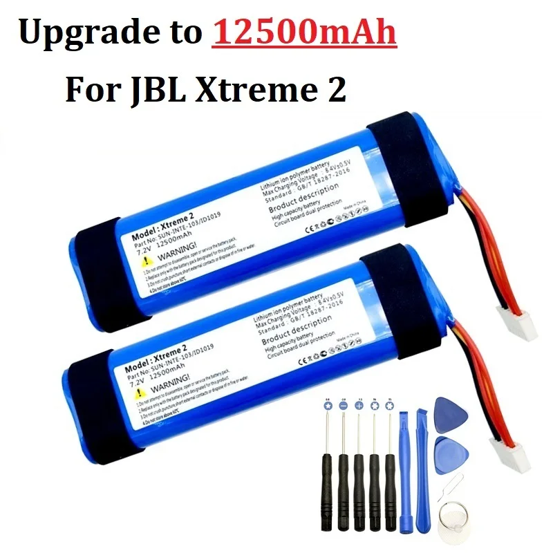 Battery For JBL Xtreme 2 Xtreme2 Original 12500mAh SUN-INTE-103 2INR19/66-2 ID1019 Wireless Bluetooth Speaker Batteriea