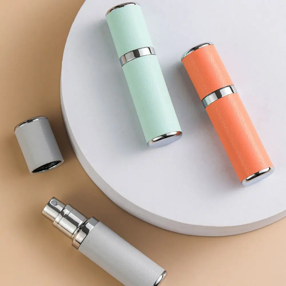 5ml Portable Perfume Split Bottle Upscale Refillable Ultral Fine Mist Spray Bottle Leather Perfume Atomizer Travel