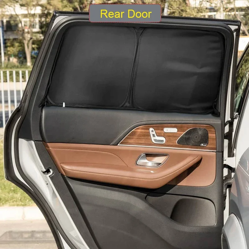 

Car Sun Protection Black Windows Privacy Sunshade For Mercedes-Benz GLS 2020-2026 Auto Anti-UV Protect Cover Interior Accessory