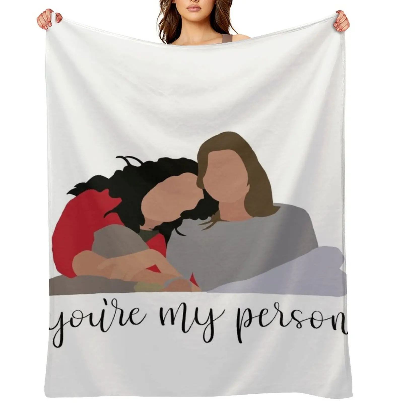 

you're my person Throw Blanket For Sofa Thin Hairys Large anime Blankets