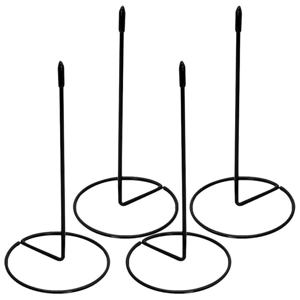 4pcs Single Document Spike Stainless Steel Receipt Holder Bill Organizer For Restaurant Office Kitchen Use Desktop