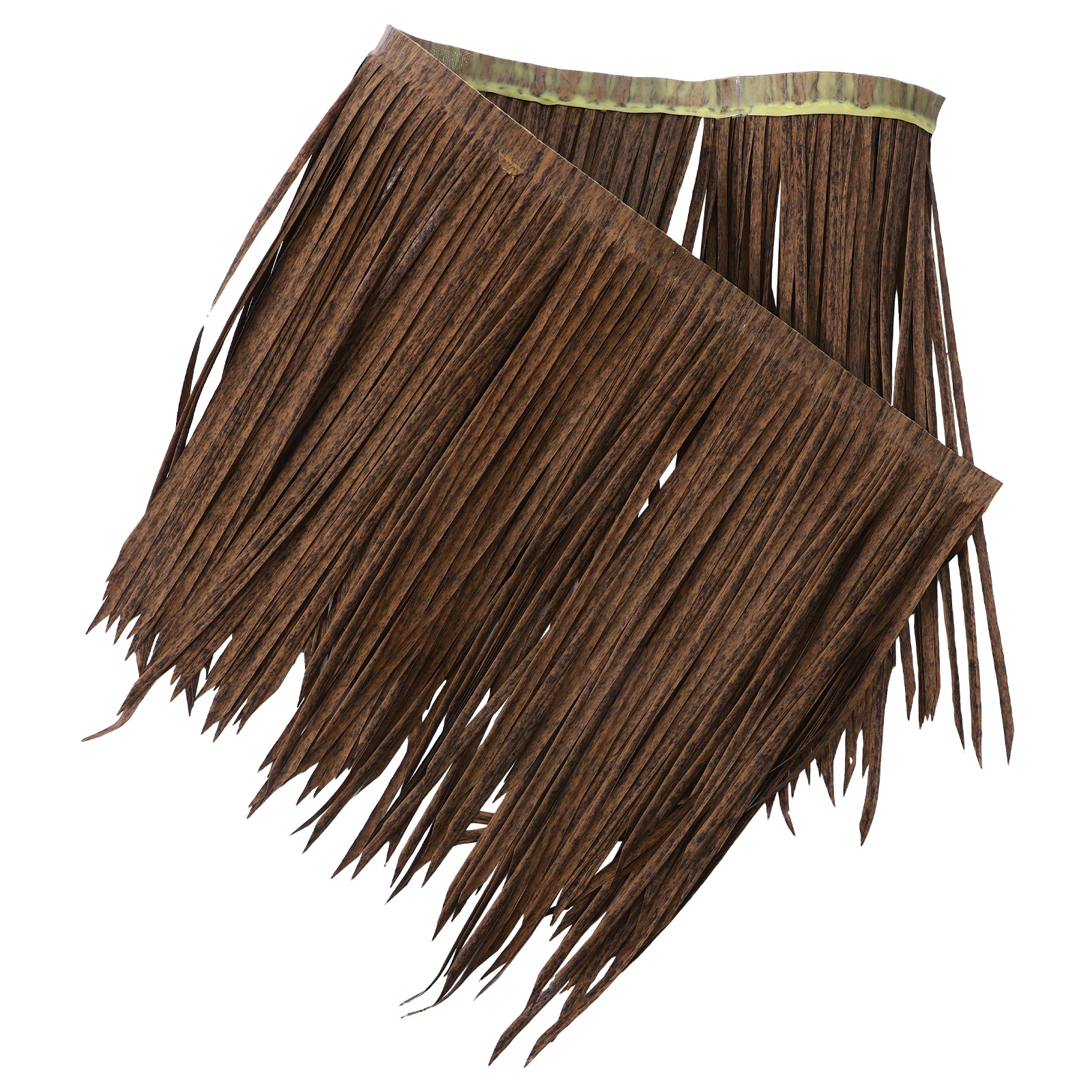 

Flame-retardant Straw Tile 1m Gray Black Aged Color 5058A Decorative Garden Hut PE Material Easy DIY Mexican Container