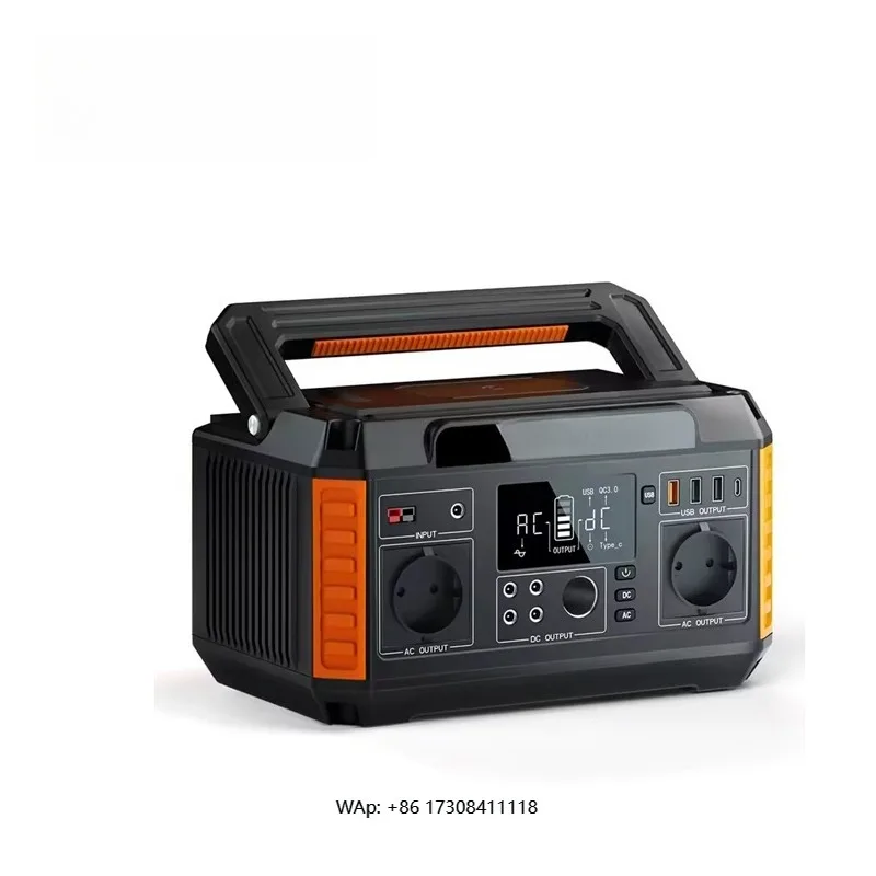 

AC 500W uninterruptible power supply Solar panel powered battery kit 520Wh portable laptop power station