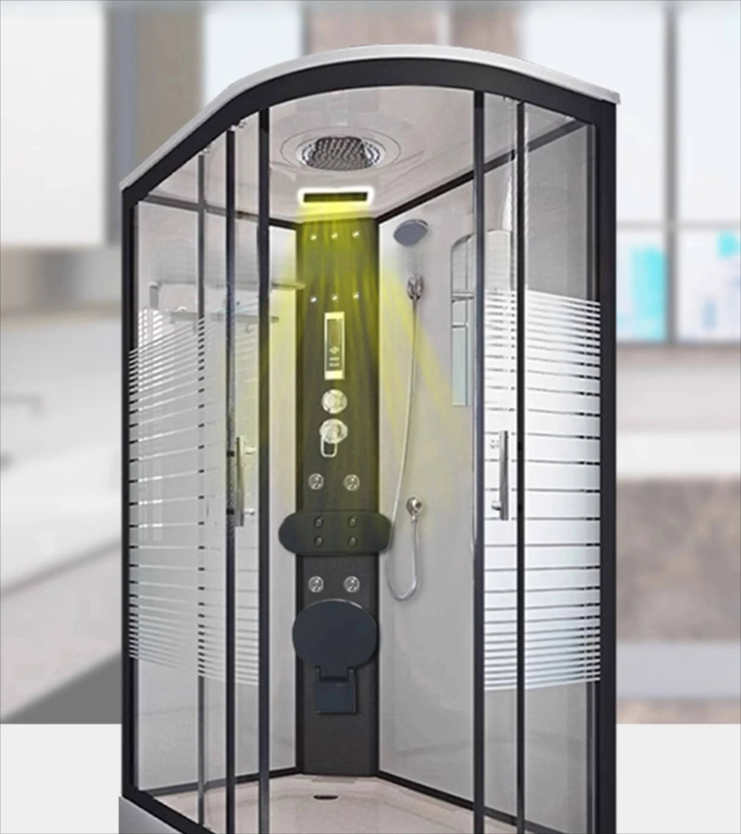 

PYH integral shower room bathroom closed tempered glass steam room