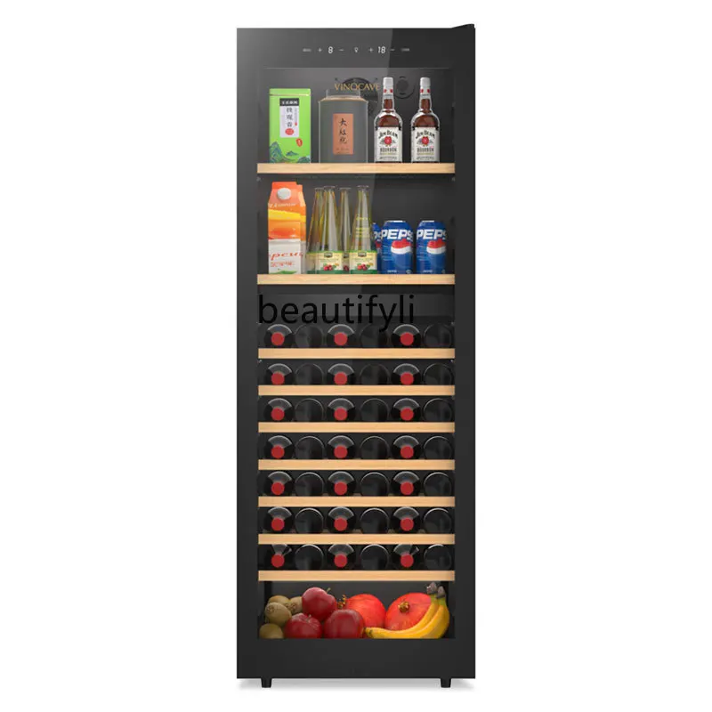 

266BD Ice Bar Household Refrigerator Beverage Tea Preservation Red Wine Cabinet Constant Temperature Wine Cabinet